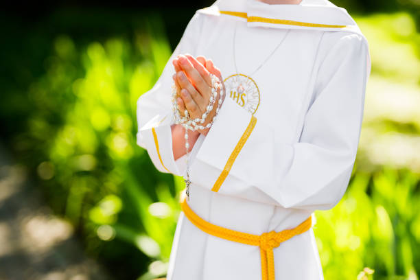 Catholic celebration during which the faithful receive the Eucharist for the first time, that is, according to the faith they profess, the true body and blood of Christ in the form of bread
