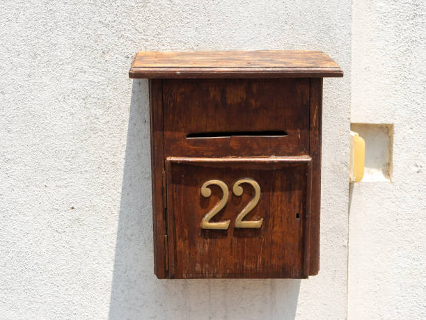 istock An old wooden mailbox hangs on a white wall. Galle, Sri Lanka 1410325020