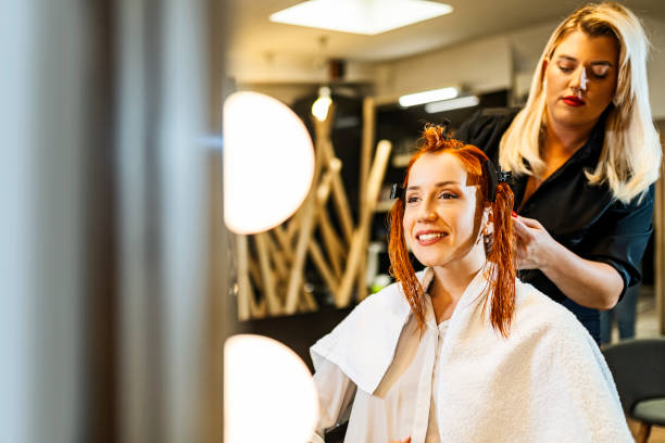 istock Hairdresser working 1410326255