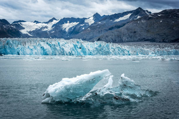 lodowiec columbia na alasce. - alaska cruise iceberg water zdjęcia i obrazy z banku zdjęć