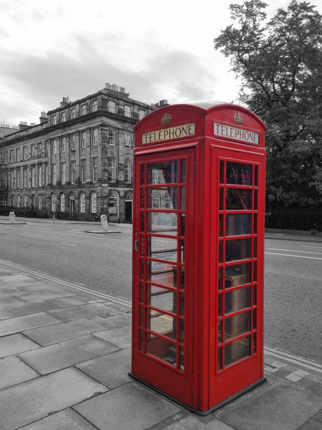 istock Traditional British  red telephone box 1410352873