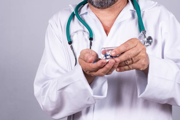 istock doctor with stethoscope on his neck without showing his face 1410356440