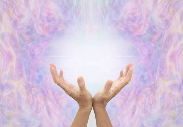 istock Faith Healer sending energy distant healing 1410356811