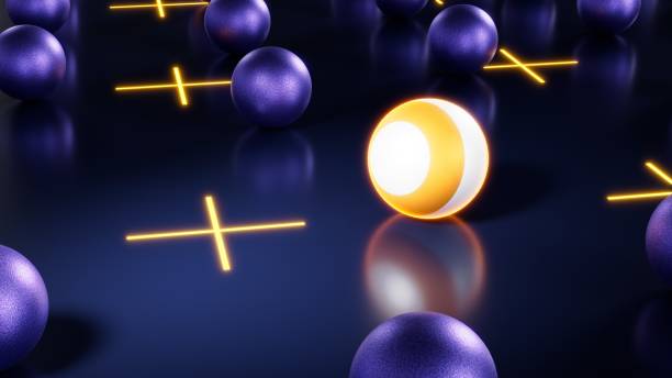 istock Sphere rolling through dark environment. Concept of progress. 3d illustration 1410359488