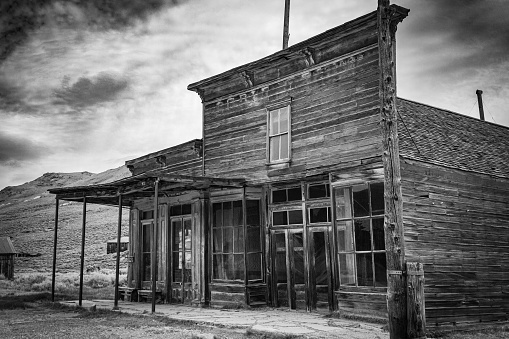 This building started out as the Wheaton and Lures store and later became a hotel and boarding house for the miners in Bodie.