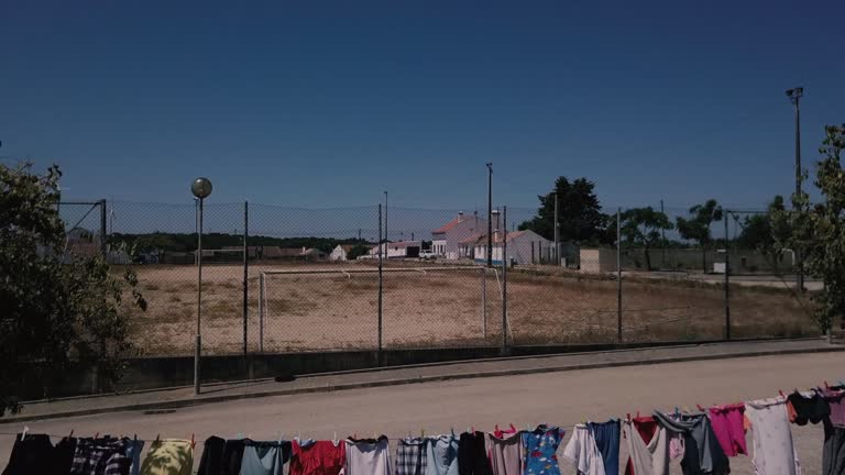 An abandoned football field
