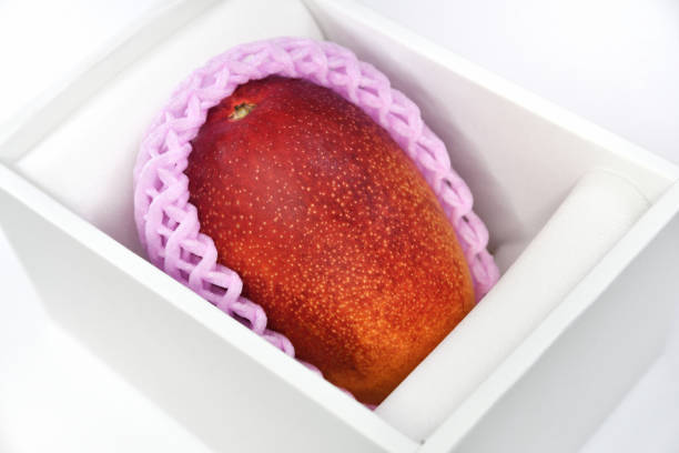 Luxury mango in a box stock photo