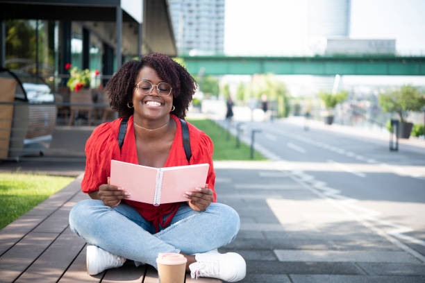 istock Portrait of an Afro female student learning 1410364907