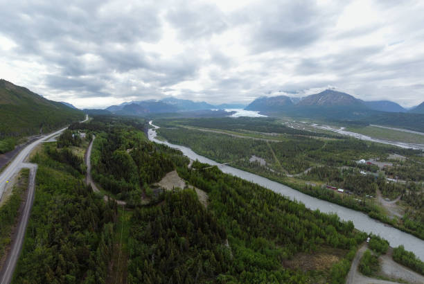 istock Panoramic Drone captures glaciers in Chugach National Forest 1410371488