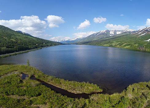 Panoramic Drone captures glaciers in Chugach National Forest