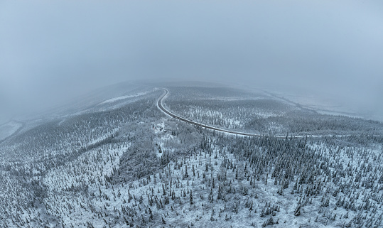 Panoramic Eagle plains Yukon