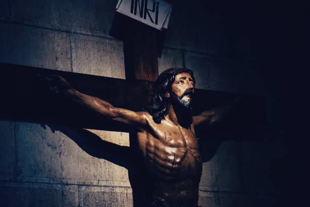 istock Jesus Christ in the cross 1410378124