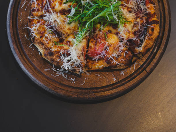 fresh Italian pizza in a restaurant