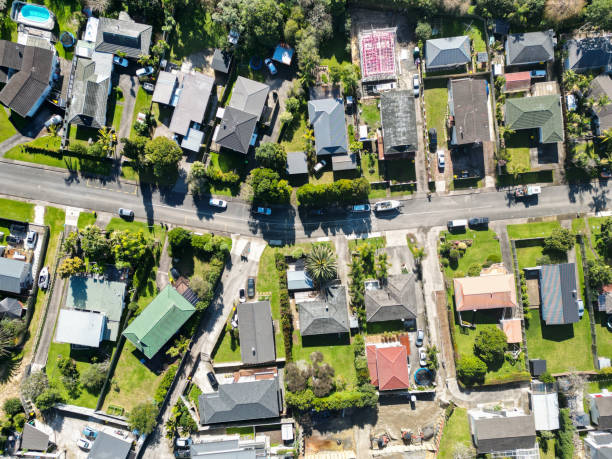 istock Aerial view of a downtown district. 1410390520