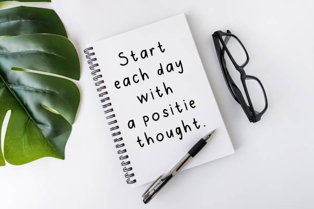 istock Inspirational quote - Start each day with a positive thought. 1410393709