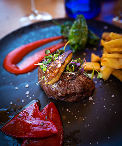 istock Fillet mignon topped with Foie gras 1410398392