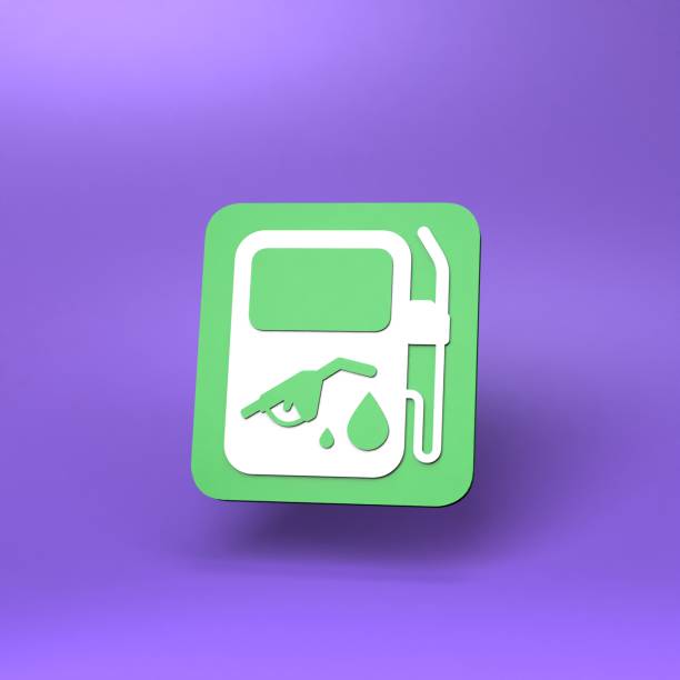 Eco fuel icon. Ecology concept. 3d render illustration.