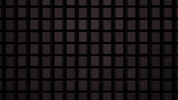 istock Blank Concept Keyboard Grid Wall Keys Black 3d illustration render 1410404117