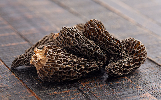 Wild Harvested Morel Mushrooms Trimmed and Dried