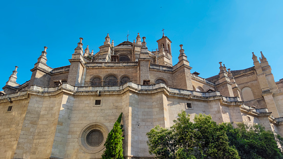 View of the sixteenth-century Baroque and Renaissance cathedral of Granada, Spain