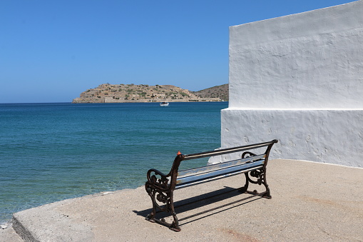 View of Spinalonga from Plaka