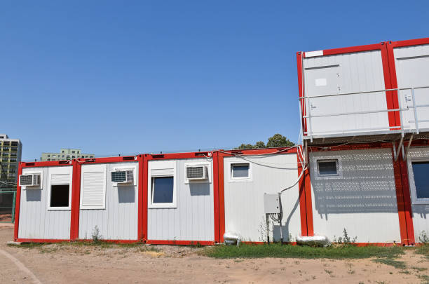 istock Mobile industrial home containers at the construction site 1410417137