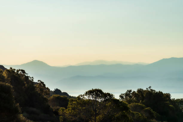 sunrise in summer on the Corsican coast