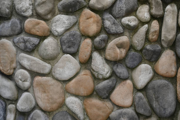 texture of  colourful stone wall