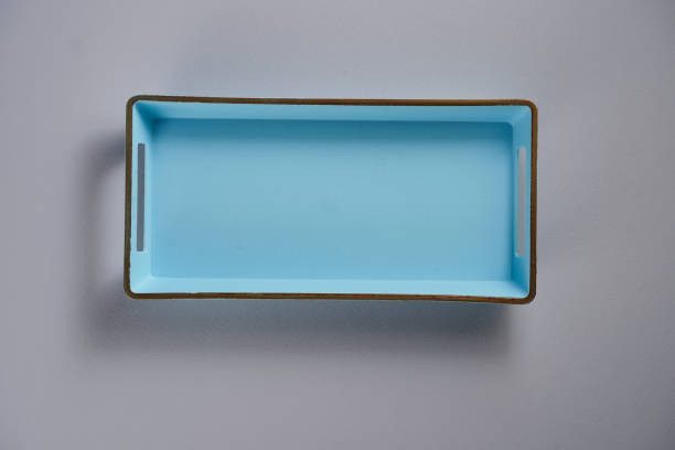 istock rectangular blue color food tray against white background 1410428001