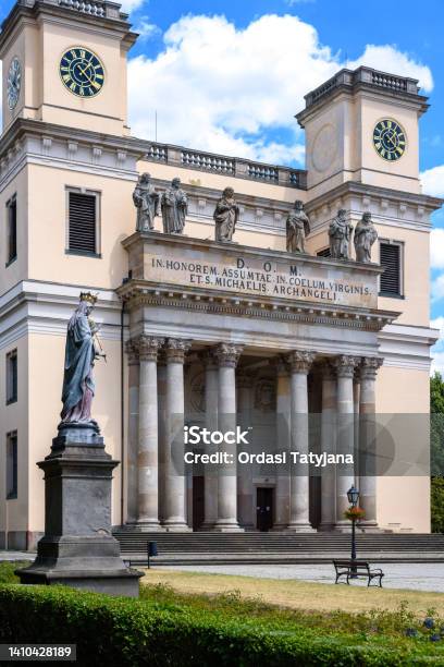 Assumption Cathedral In Hungary Vac Stock Photo - Download Image Now - Ancient, Architectural Column, Architectural Dome