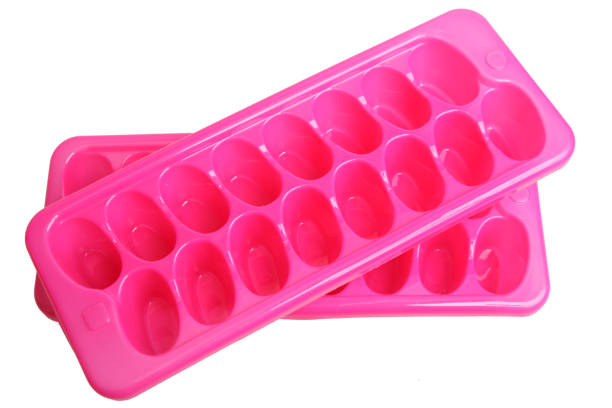 istock Plastic pink mold for ice. Refrigeration of drinks. 1410429760