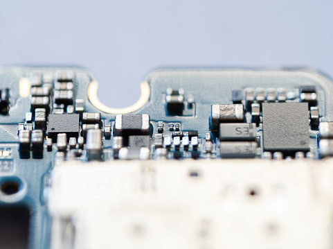 Printed circuit board macro photography