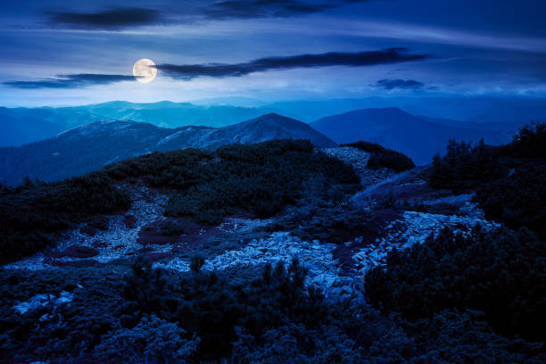 istock mountain landscape in autumn at night 1410429870