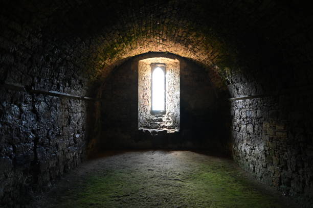 istock The undercroft of a Medieval abbey. 1410435322