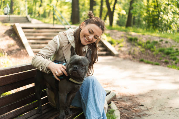 istock Woman with pet 1410436222
