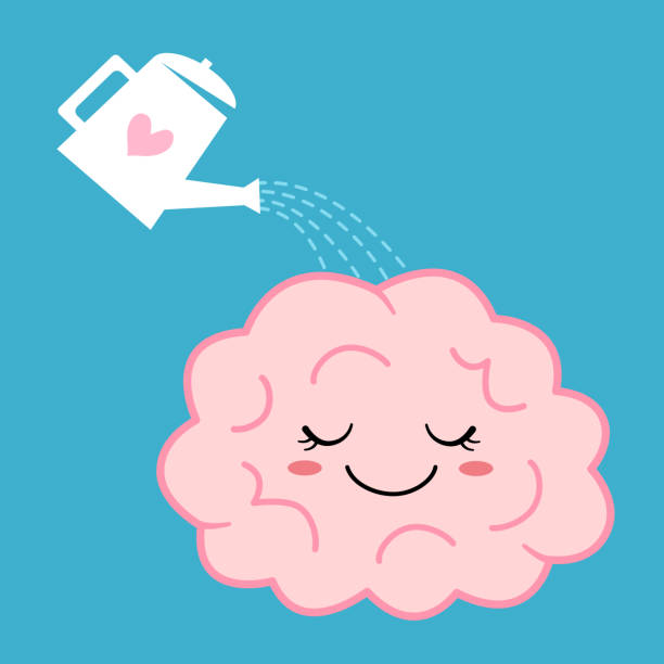 istock Brain care. Mental health concept vector illustration. 1410436333