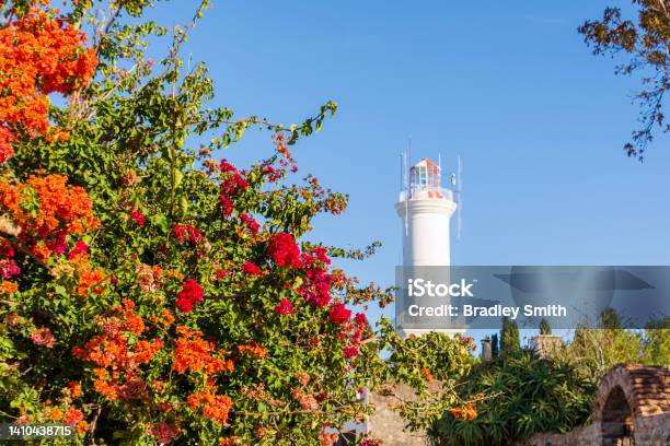 Colonia Del Sacramento Lighthouse Stock Photo - Download Image Now - Uruguay, Autumn, Architecture