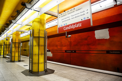 Candidplatz is an U-Bahn station in Munich on the U1 line, Germany