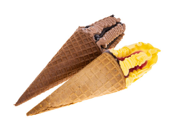 istock ice cream in waffle cone isolated 1410455835