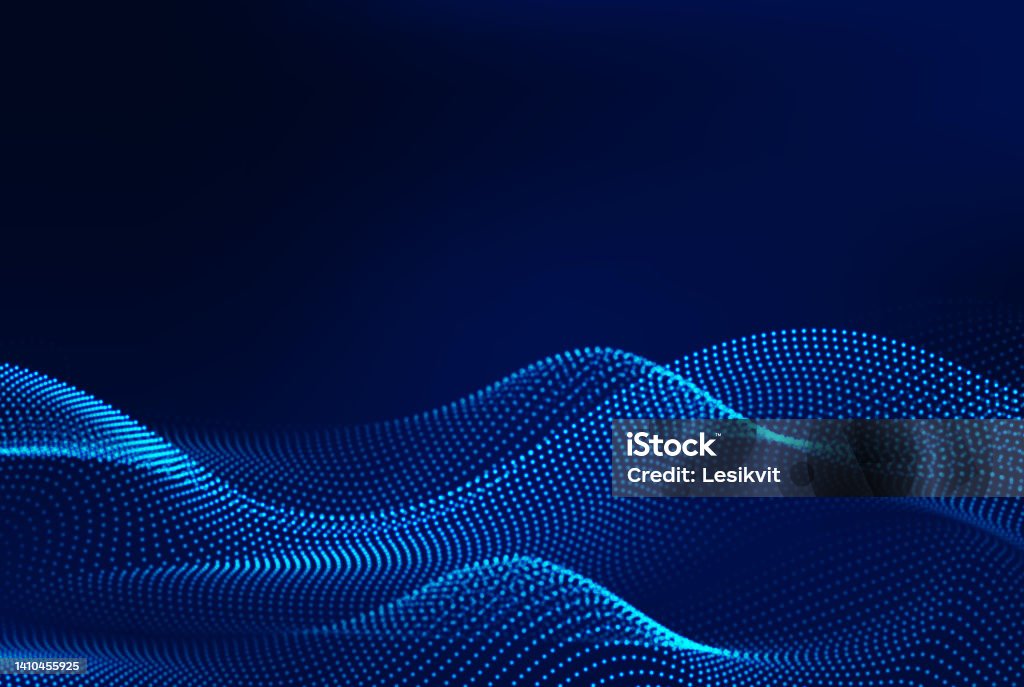 Dynamic blue particle wave. Abstract sound visualization. Digital structure of the wave flow of luminous particles. - 免版稅背景 - 主題圖庫向量圖形 Dynamic blue particle wave. Abstract sound visualization. Digital structure of the wave flow of luminous particles. - 免版稅背景 - 主題圖庫向量圖形