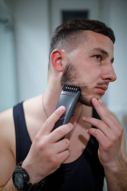 istock I like shaving in a straight line 1410457843