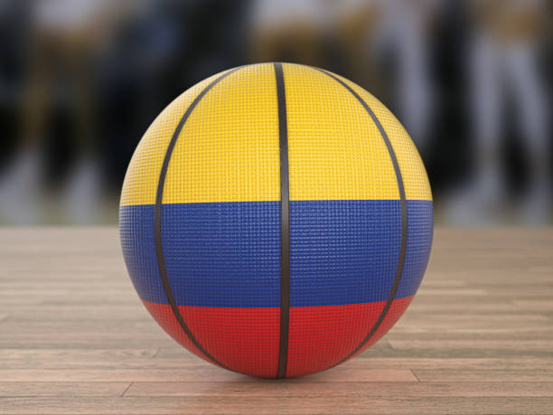 istock Basketball ball Colombia flag 1410457852