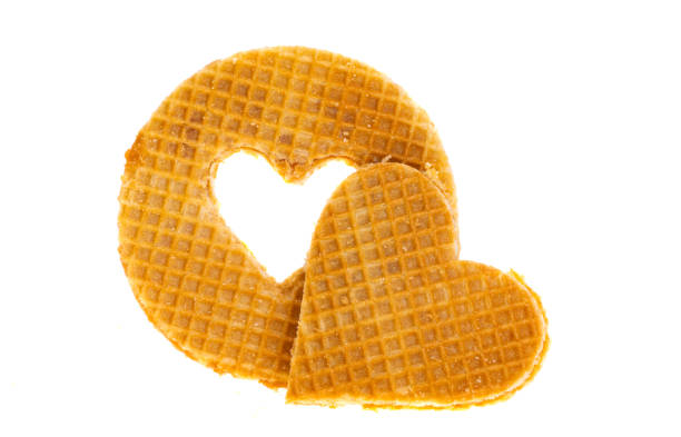 istock heart from dutch waffles isolated 1410458453