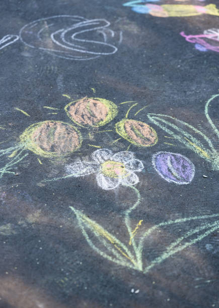 istock children's drawings with chalk 1410458579