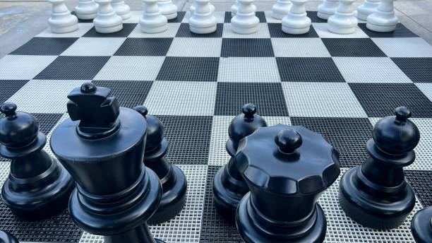 istock play big chess at outdoor 1410460852