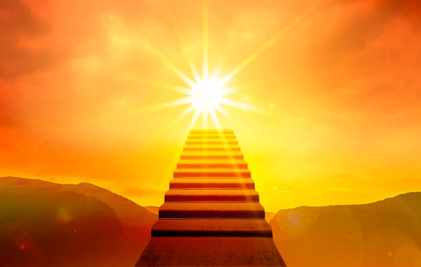 istock Golden steps to heaven 1410462174