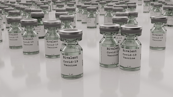 Collection of Covid19 bivalent vaccine vials