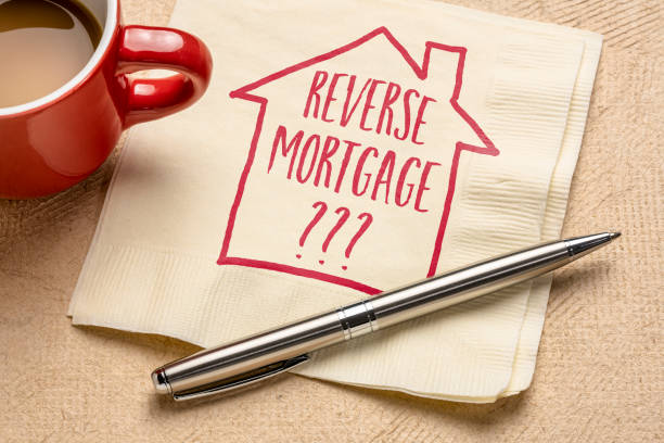 reverse mortgage question stock photo