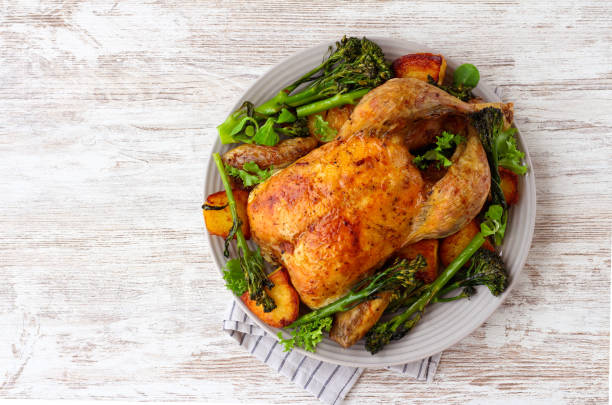 istock Baked chicken with potatoes 1410467347