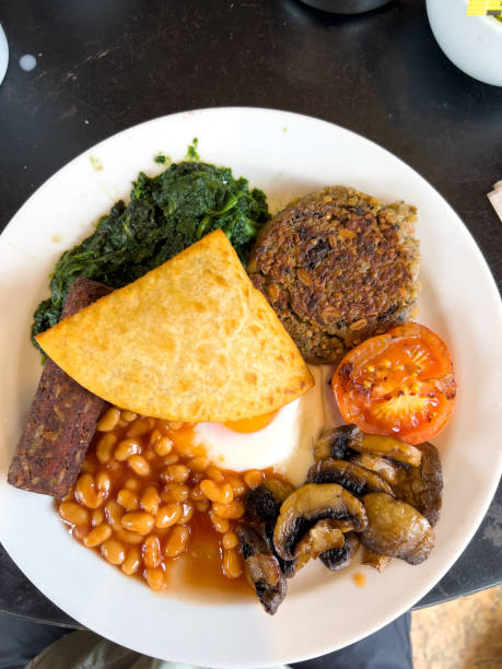 istock Scottish vegan breakfast in a cafe 1410473275